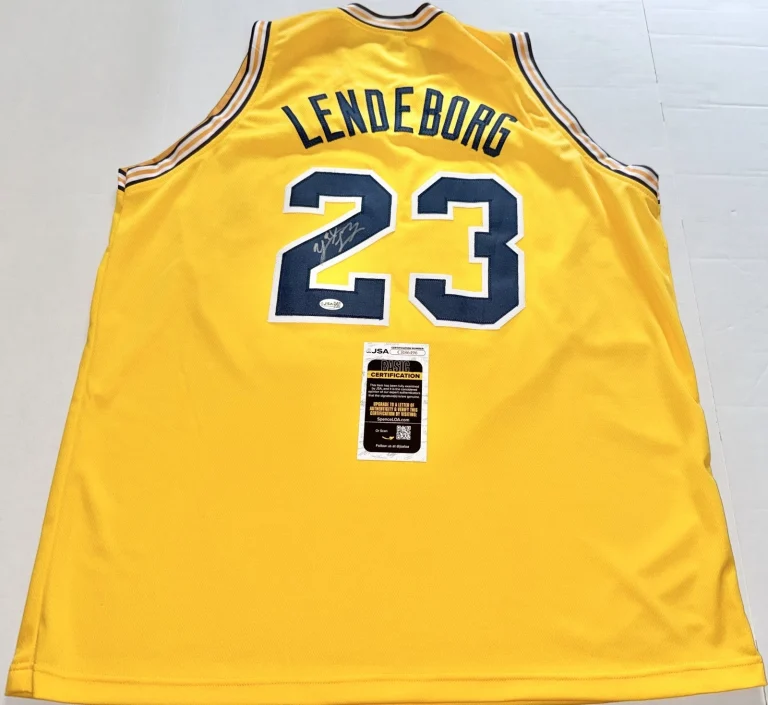 Yaxel Lendeborg Michigan Wolverines signed Custom jersey autographed JSA COA