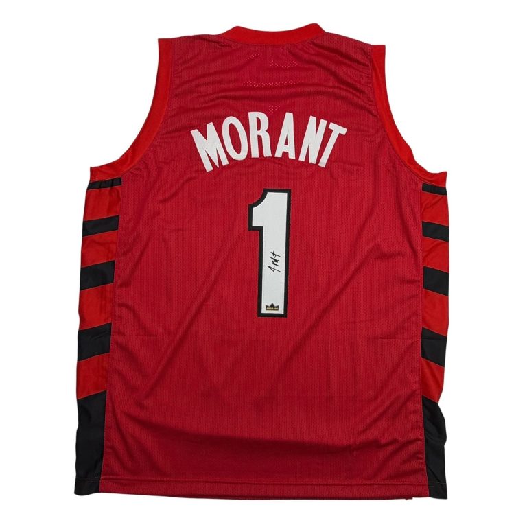 Facsimile Autographed Ja Morant Portland Red Reprint Laser Auto Jersey XL
