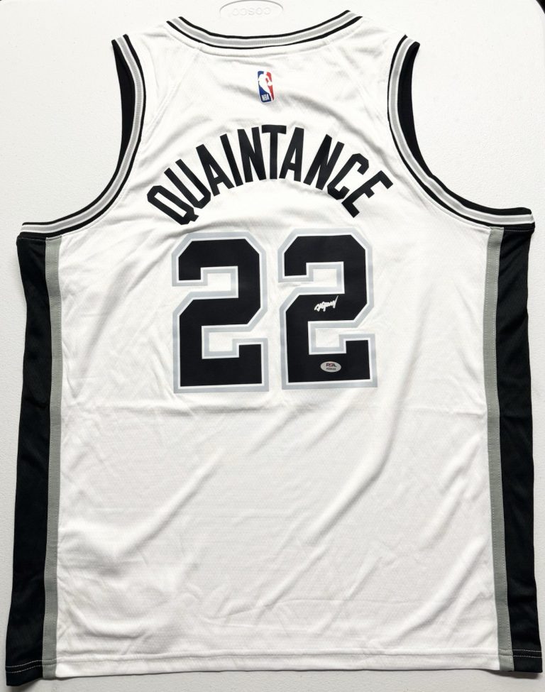 Jayden Quaintance Signed Autographed San Antonio Spurs Jersey PSA/DNA COA