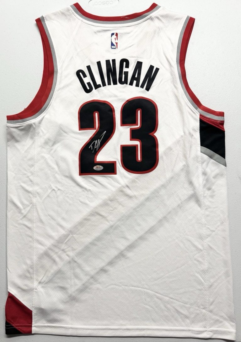 Donovan Clingan Signed Autographed Portland Trail Blazers Jersey PSA/DNA COA