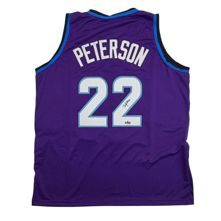 Facsimile Autographed Darryn Peterson Utah Purple Reprint Auto Jersey XL