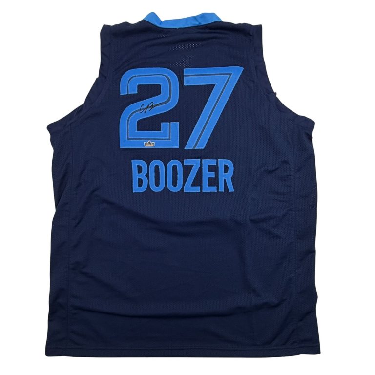 Facsimile Autographed Cameron Boozer Memphis Blue Reprint Auto Jersey XL