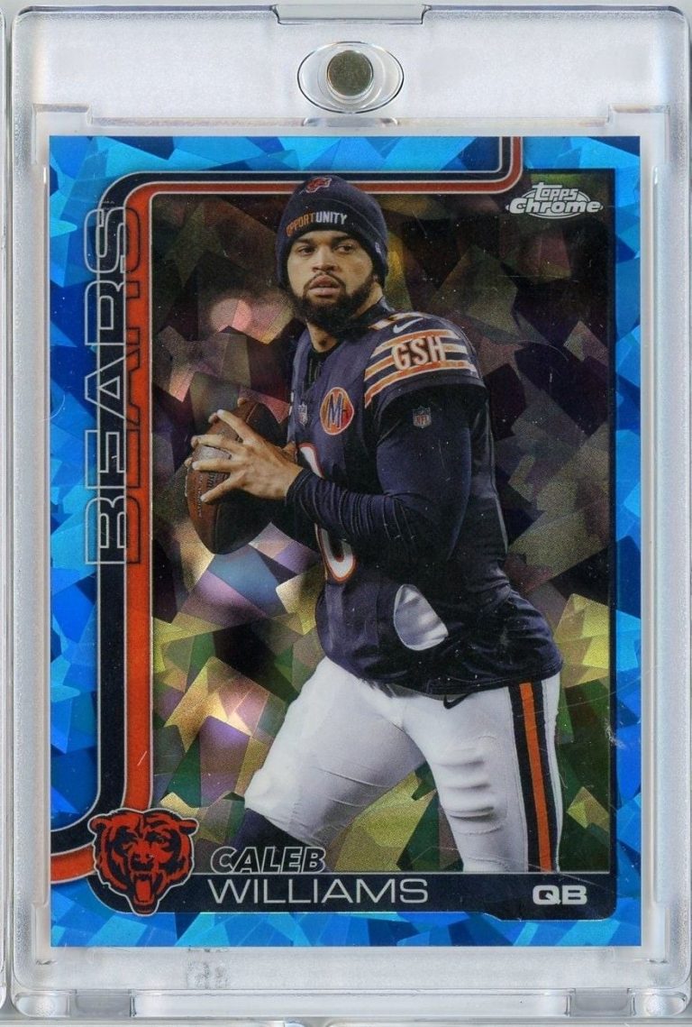2025 Topps Chrome Sapphire Caleb Williams #52 2nd Year Football Card