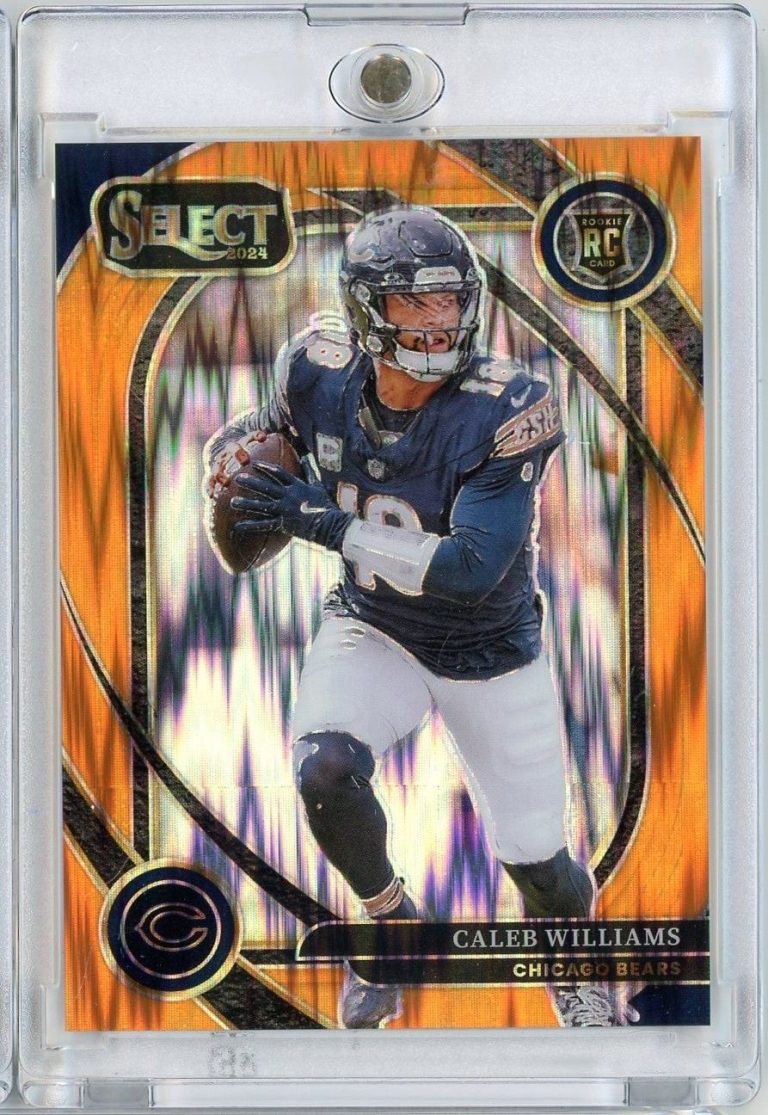 2024 Panini Select Caleb Williams #216 Orange Shock /399 RC Football Card