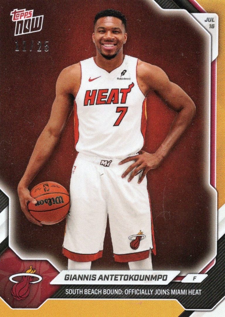 2026 Topps Now Giannis Antetokounmpo #OS02 Orange Foil /25 Basketball Card