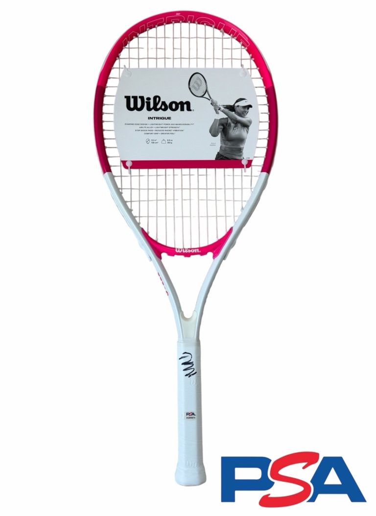 Mirra Andreeva Signed Autographed Pink Wilson Tennis Racquet Racket PSA/DNA AUTO