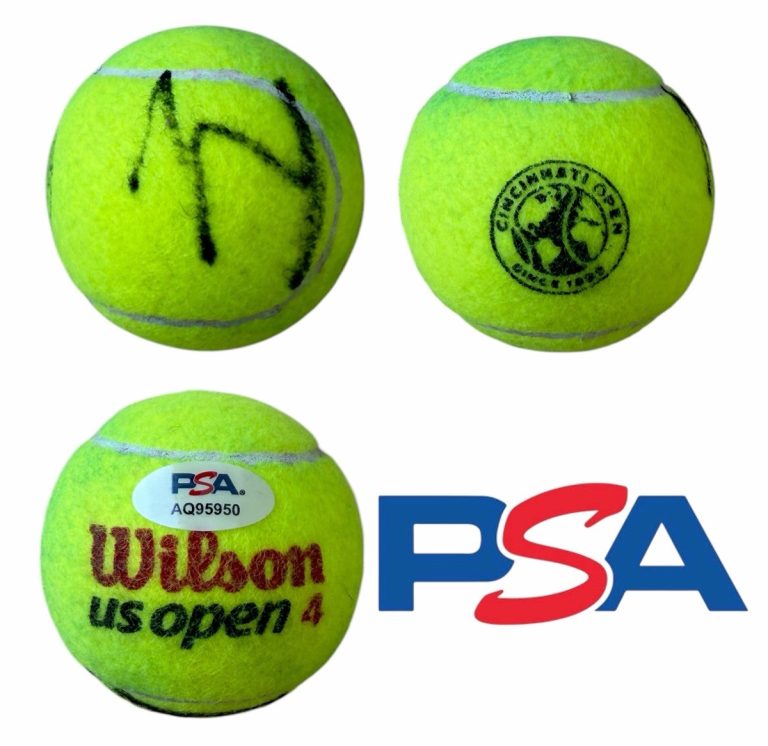Alexandra Eala Signed 2026 Cincinnati Open DEBUT Match Used Tennis Ball PSA