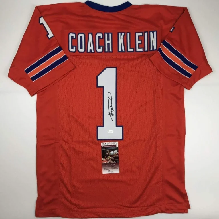 Signed HENRY WINKLER Coach Klein The Waterboy Jersey JSA COA Auto
