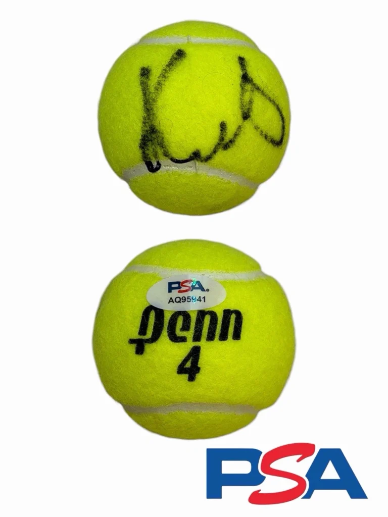 Marta Kostyuk Signed Penn Tennis Ball PSA AUTO WTA TOUR Wimbledon US Open AO RG