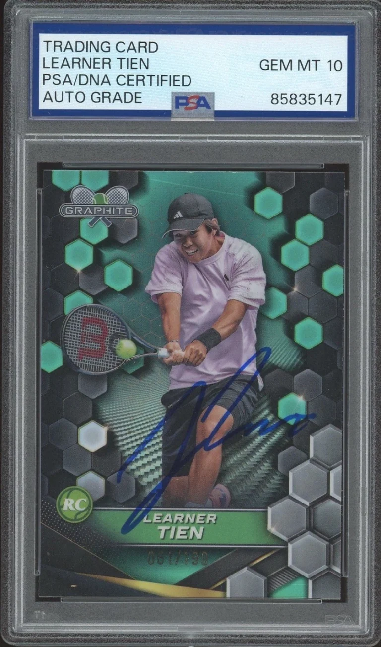 2024 Topps Graphite #122 Learner Tien Rookie Aqua Refractor /199 PSA AUTO 10 RC