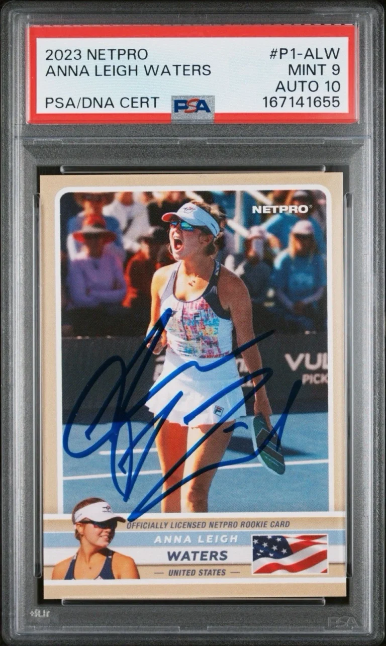 2023 NetPro #P1-ALW Anna Leigh Waters Signed Rookie Card /999 PSA MINT 9/AUTO 10