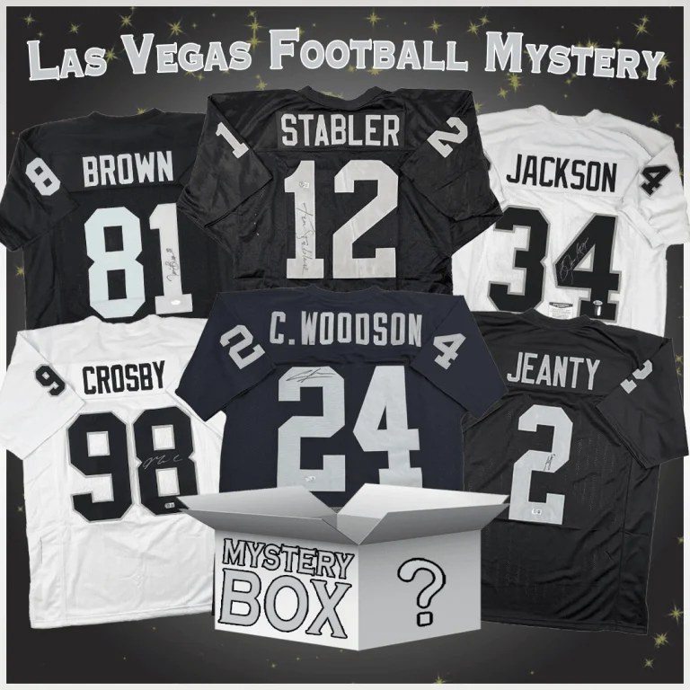 Autographed/Signed Oakland Las Vegas Jersey Mystery Box PSA JSA BAS COA