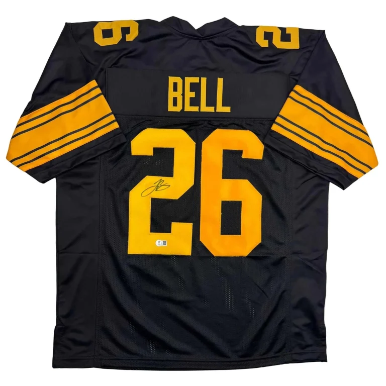 Autographed/Signed Le'Veon LeVeon Bell Pittsburgh Black CR Jersey JSA COA