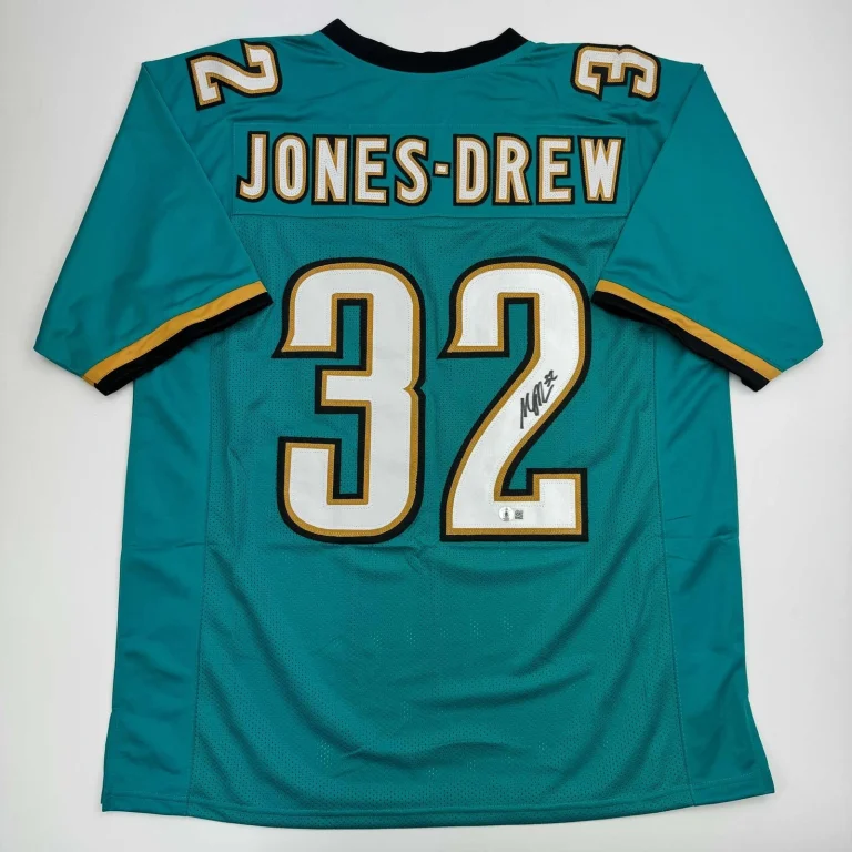 Autographed/Signed Maurice Jones-Drew Jacksonville Teal Jersey BAS COA