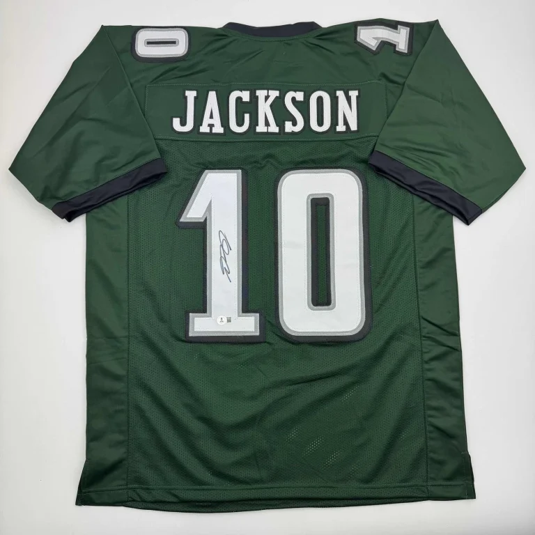 Autographed/Signed DESEAN JACKSON Philadelphia Green Jersey PSA/DNA COA