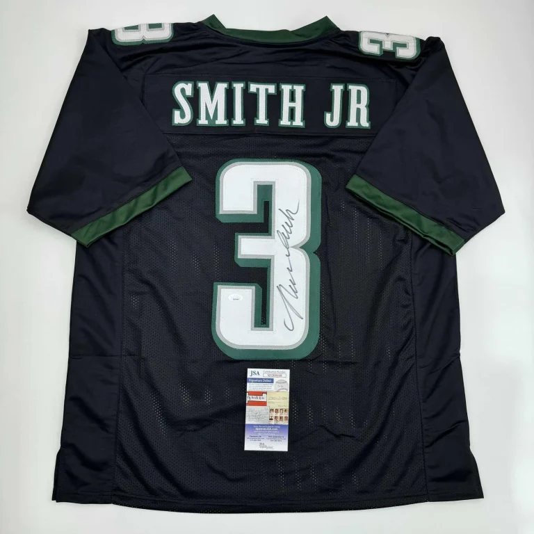 Autographed/Signed Nolan Smith Jr. Philadelphia Black Jersey JSA COA