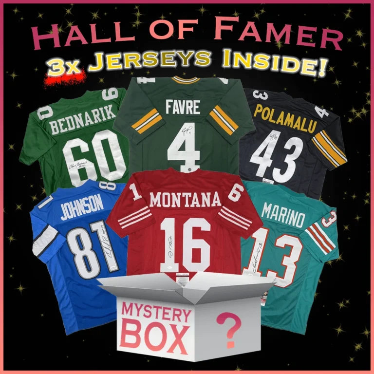 3x Hall of Famers Autographed/Signed Jerseys Mystery Box PSA JSA or BAS