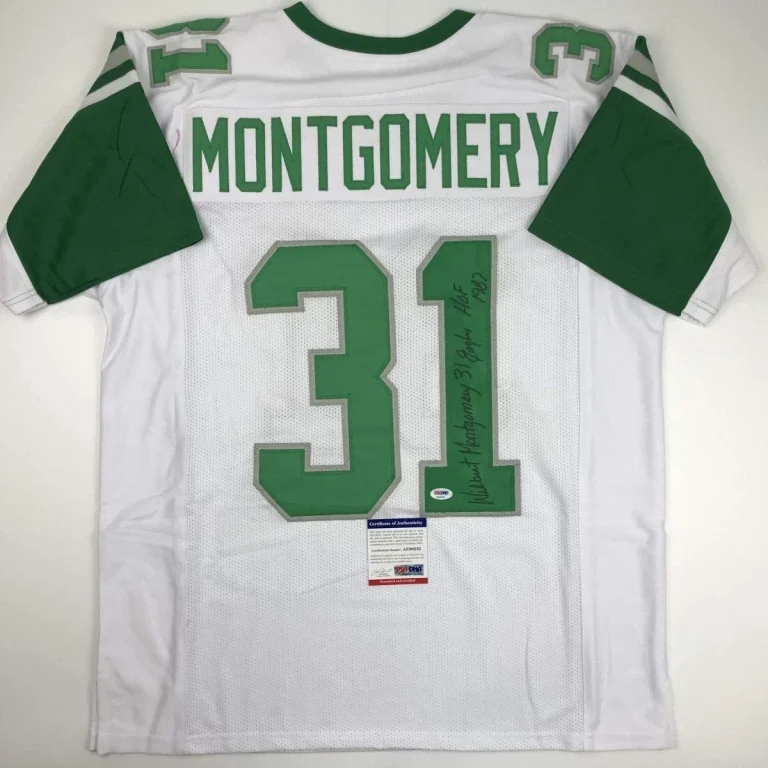 Autographed/Signed Wilbert Montgomery Inscribed Philadelphia White Jers