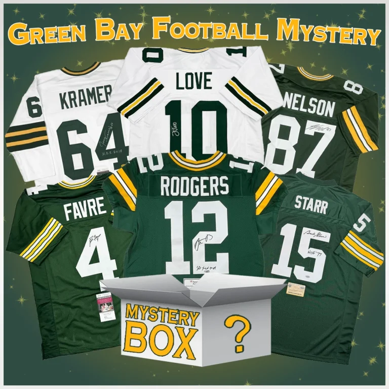 Autographed/Signed Green Bay Jersey Mystery Box PSA JSA or Beckett COA
