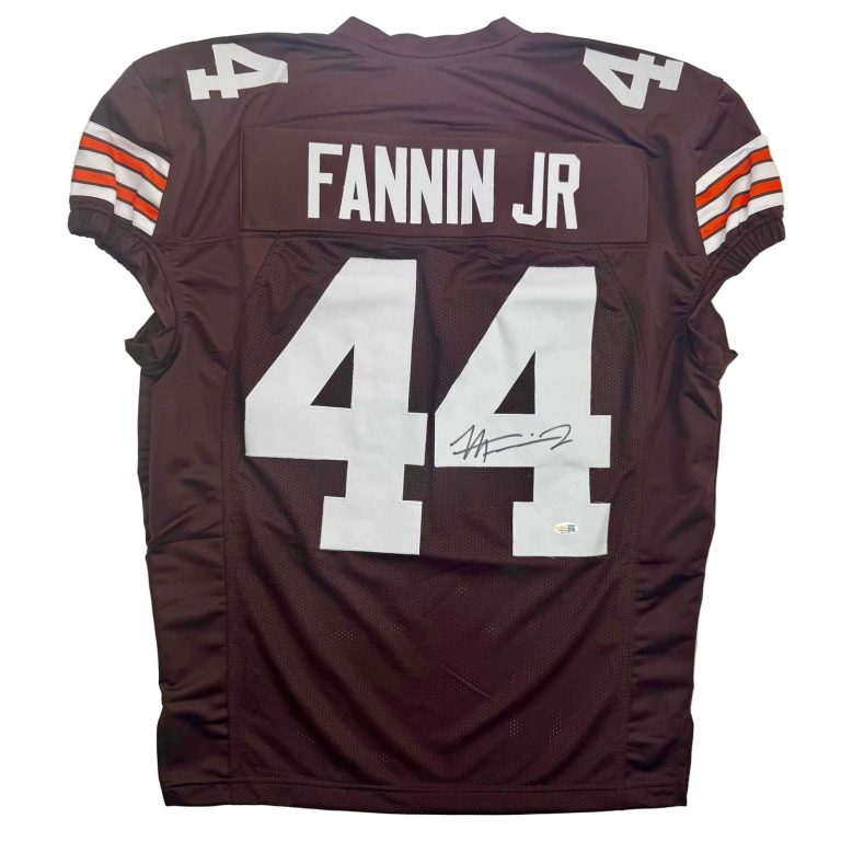 Autographed/Signed Harold Fannin Jr. Cleveland Brown Jersey JSA COA