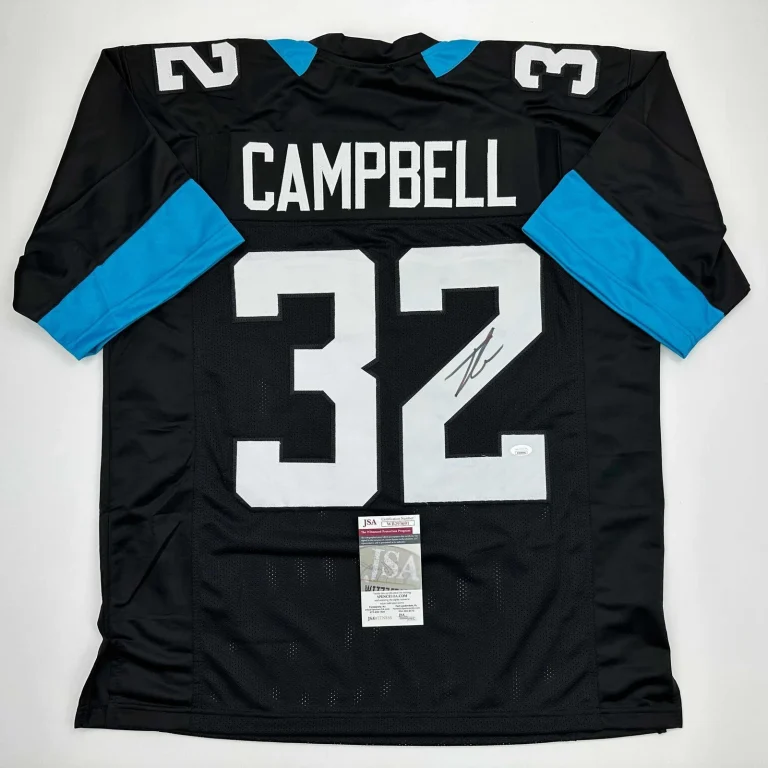 Autographed/Signed Tyson Campbell Jacksonville Black Jersey JSA COA