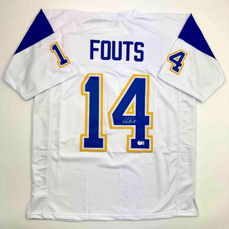 Autographed/Signed Dan Fouts San Diego White Jersey Beckett BAS COA