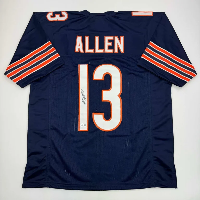 Autographed/Signed Keenan Allen Chicago Blue Jersey Beckett BAS COA
