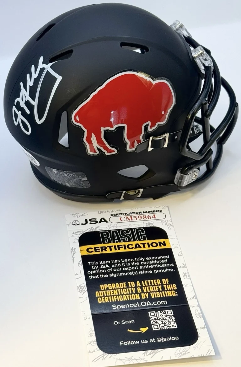 Jim Kelly Signed Autographed Buffalo Bills Mini Helmet JSA COA