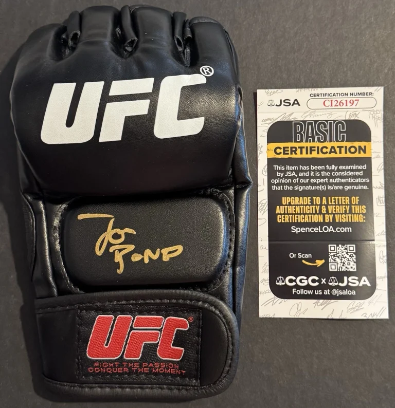 Jon Bones Jones Signed Autographed UFC Fight Glove JSA COA Legend Champ