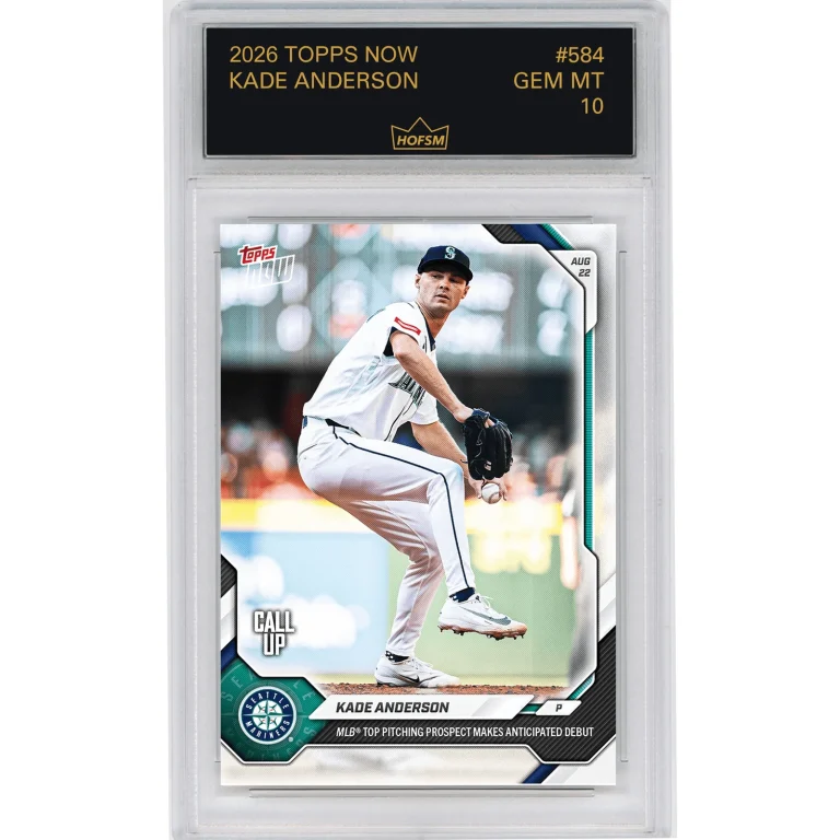Graded 2026 Topps Now Kade Anderson #584 Rookie RC Baseball Card HOFSM 10