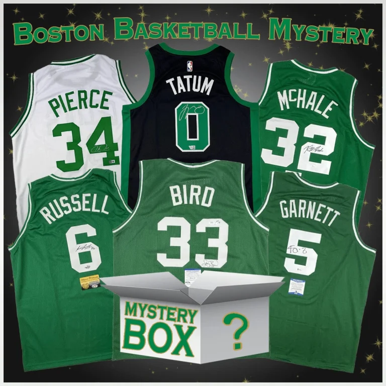 Autographed/Signed Boston Jersey Mystery Box PSA JSA or Beckett COA