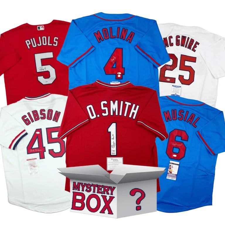 Autographed/Signed St. Louis Jersey Mystery Box PSA JSA or Beckett COA