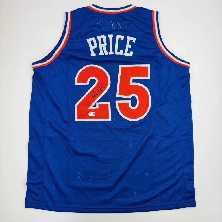 Autographed/Signed Mark Price Cleveland Blue Jersey Beckett BAS COA