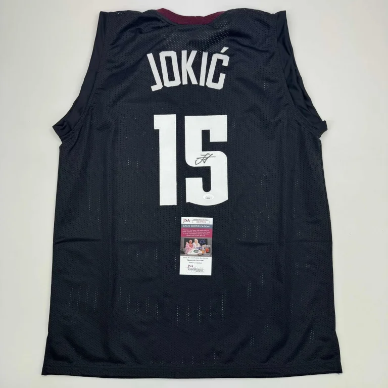 Signed Nikola Jokic Denver Black 5280 City Edition Jersey JSA COA