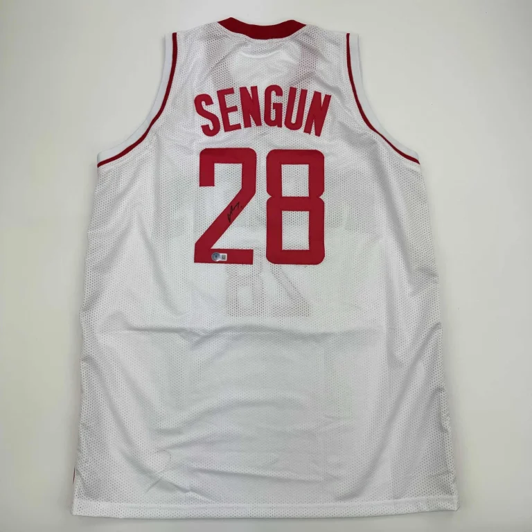 Autographed/Signed Alperen Sengun Houston White Jersey Beckett COA