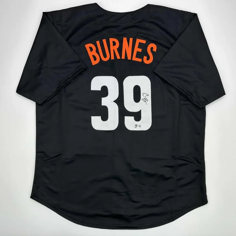 Autographed/Signed Corbin Burnes Baltimore City Connect Jersey Beckett COA