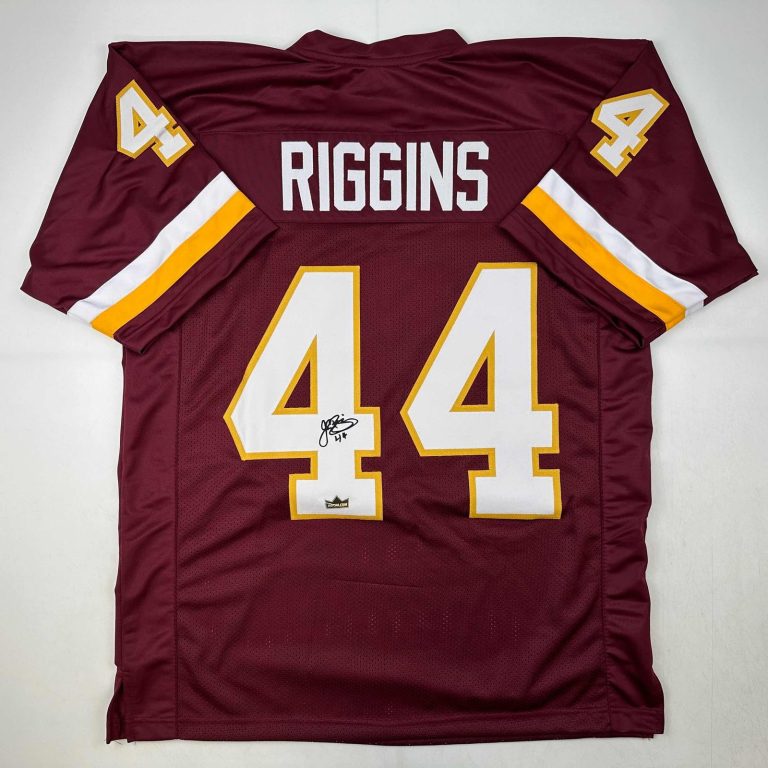 Facsimile Autographed John Riggins Washington Red Jersey Size Men's XL