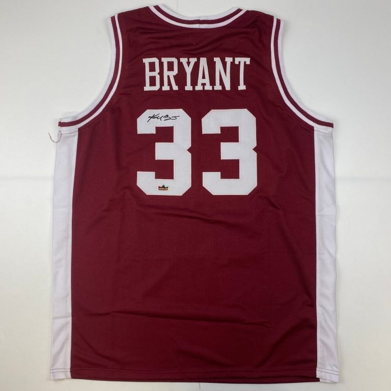 Facsimile Autographed Kobe Bryant Lower Merion Maroon Auto Jersey Size XL