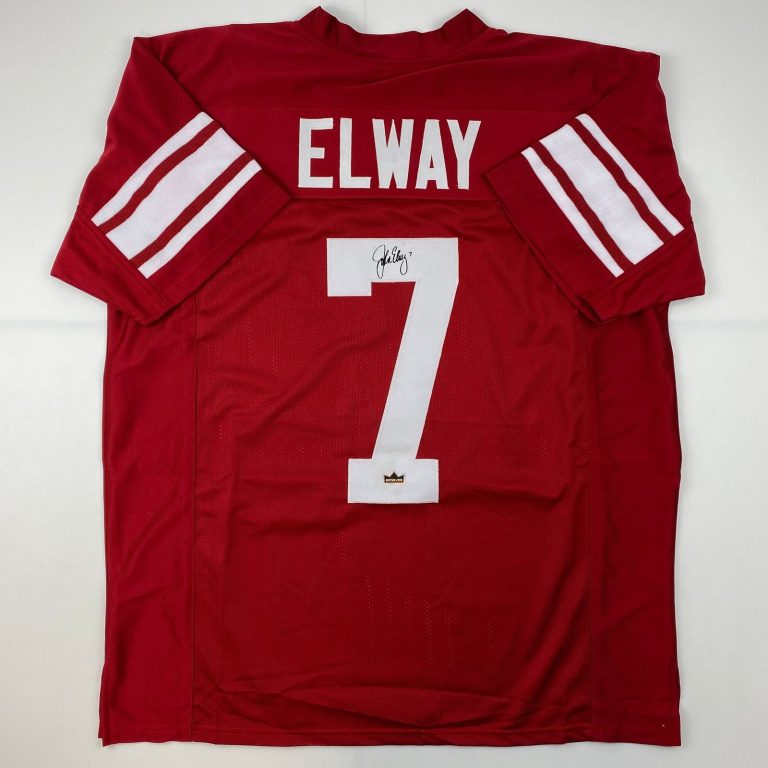 Facsimile Autographed John Elway Stanford Red Reprint Jersey Size Men's XL