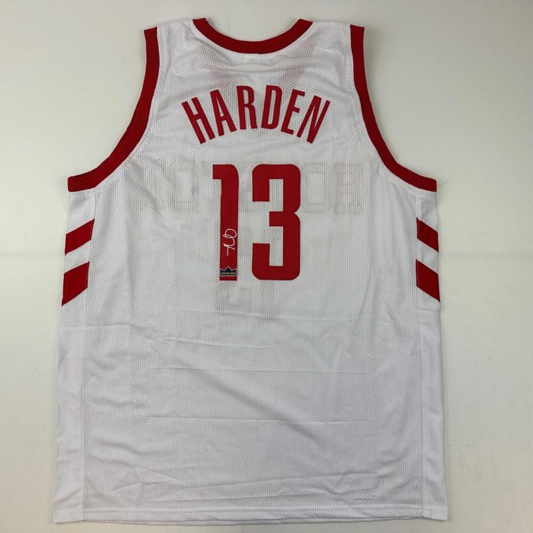 Facsimile Autographed James Harden Houston Red Reprint Jersey Size Men's XL