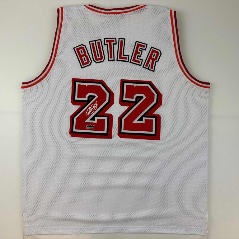 Facsimile Autographed Jimmy Butler Miami White Retro Jersey Size Mens XL