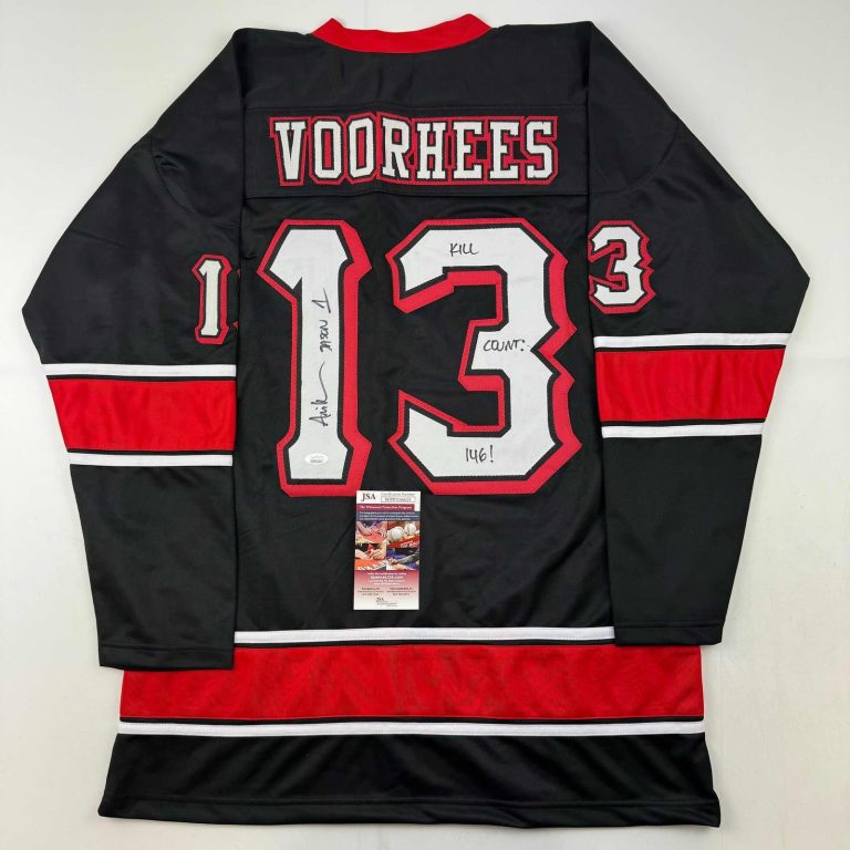 Signed Ari Lehman Jason Voorhees Friday 13th Black Jersey JSA COA