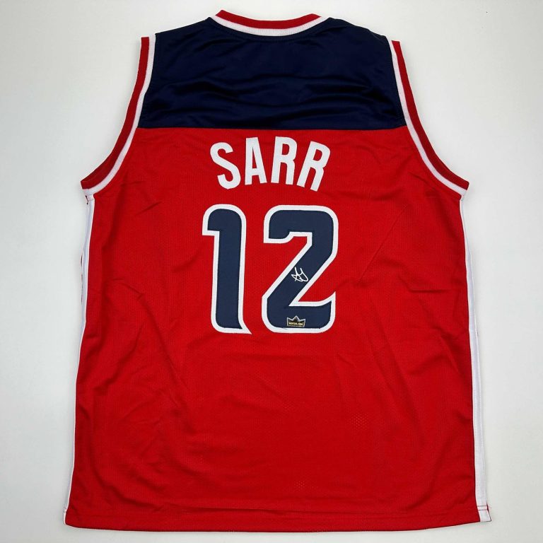 Facsimile Autographed Alexandre Sarr Washington Red Jersey Men's XL