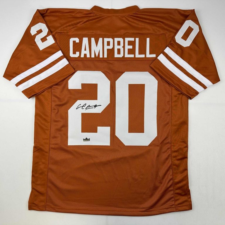 Facsimile Autographed Earl Campbell Texas Orange Jersey Size Men's XL