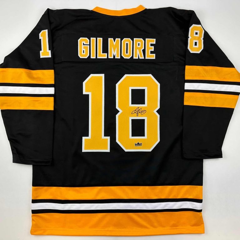 Facsimile Autographed Adam Sandler Happy Gilmore Boston Black Jersey XL