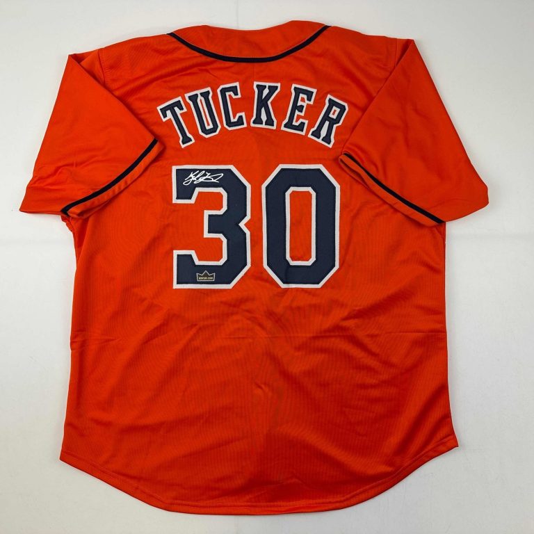 Facsimile Autographed Kyle Tucker Houston Orange Jersey Size Men's XL