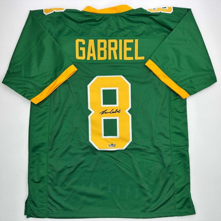 Facsimile Autographed Dillon Gabriel Oregon Green Jersey Size Men's XL