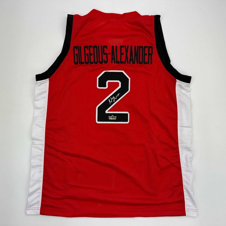 Facsimile Autographed Shai Gilgeous-Alexander SGA Canada Red Jersey Mens XL