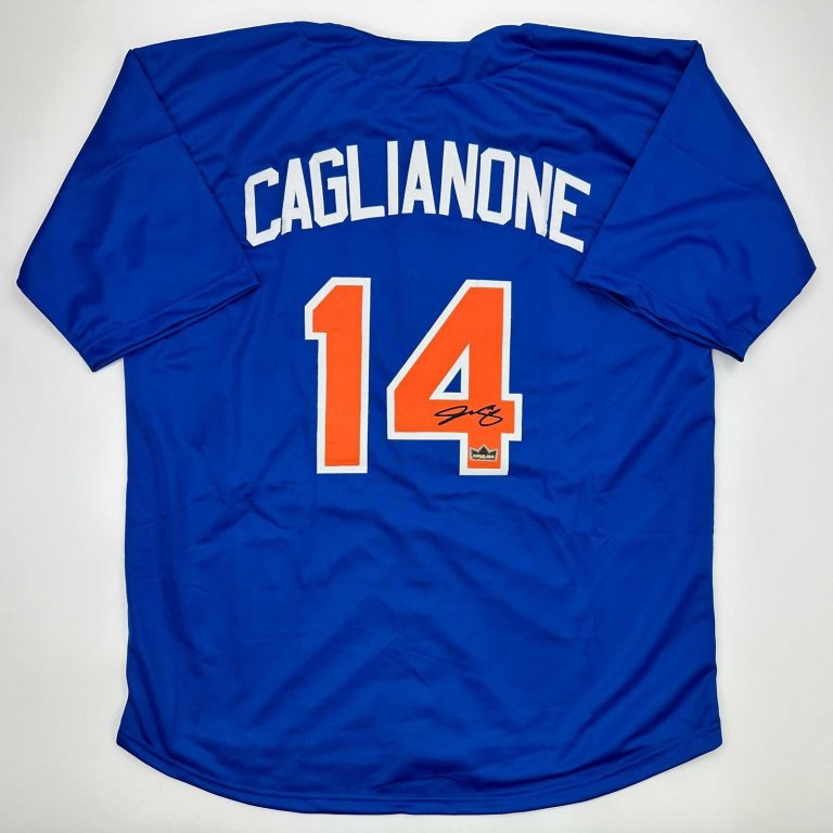 Facsimile Autographed Jac Caglianone Florida Blue Jersey Size Men's XL