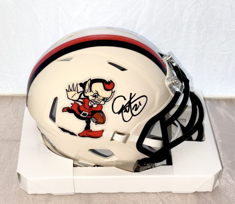 Eric Metcalf signed Cleveland Browns Retro mini helmet autographed #2 GT COA
